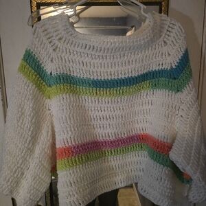 Colorful Striped Women's Sweater